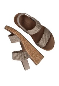 Skechers ARCH FIT BEVERLEE SPRINGY FEELS - Sandalen met plateauzool - taupe