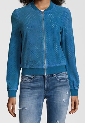 Chaqueta de cuero - light blue