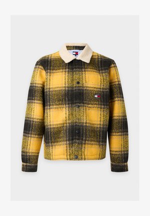 Tommy Jeans, COLLAR SHACKET - Ελαφρύ μπουφάν - countryside yellow check