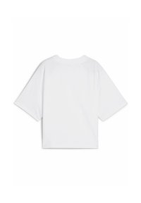 Puma CLASSICS RELAXED - Print T-shirt - white