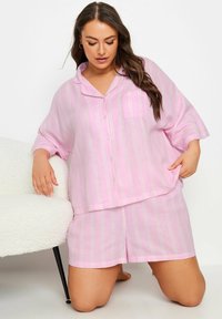 Yours Clothing STRIPED SET - Pyjama - pink