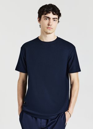 Calliope TESSUTO LAVORATO - T-shirt basic - blu notte