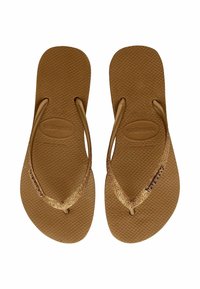Havaianas HAVAIANAS FLIP FLOP SLIM FLATFORM SPARKLE - Infradito da bagno - bronze