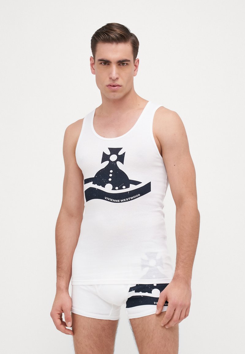 Vivienne Westwood SUNKEN ORB PRINTED - Spodné tričko - off white
