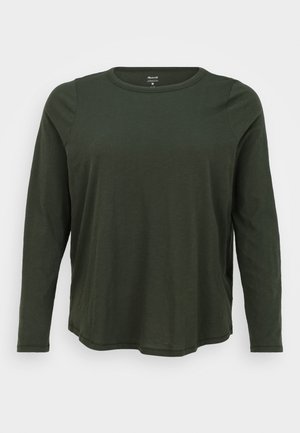 Madewell WHISPER LONG SLEEVE CREWNECK TEE - Camisola de manga comprida - dark forest