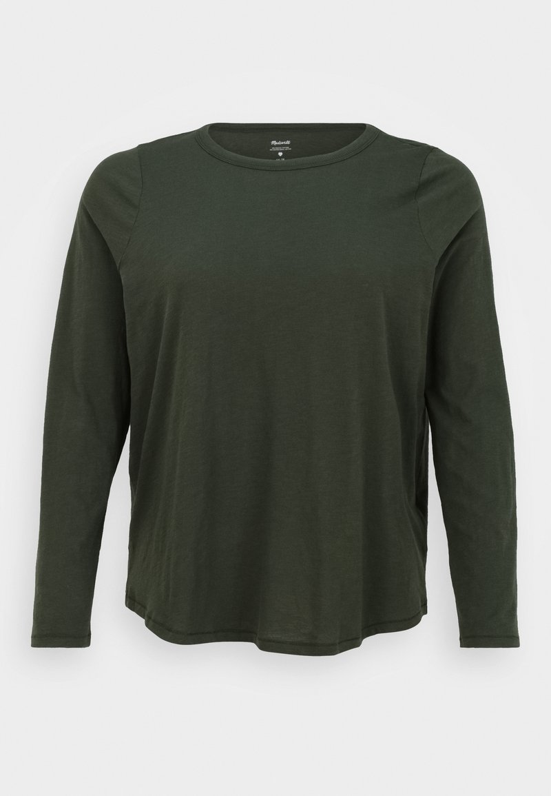 Madewell WHISPER LONG SLEEVE CREWNECK TEE - Camisola de manga comprida - dark forest