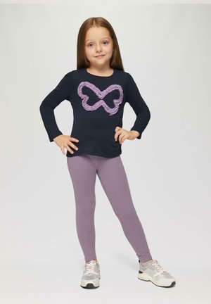 s.Oliver MET ARTWORK - Long sleeved top - navy