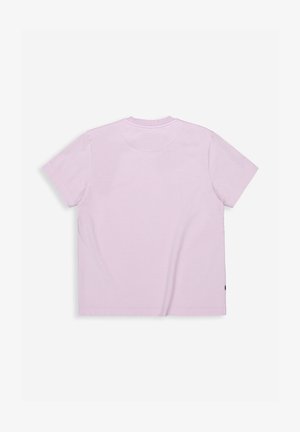 T-shirt met korte mouwen van lichtroze katoen. Rond halslijn met een ruime pasvorm. Platte naden en geen zichtbare labels op de achterkant.