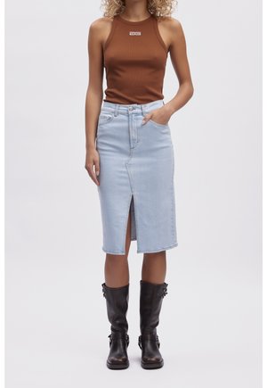 Gestuz, Jupe crayon - light-blue denim