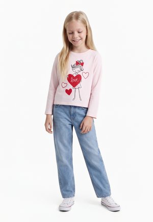 GAP BABY & TODDLER MIX & MATCH RELAXED GRAPHIC T-SHIRT - Ilgarankovis viršutinės dalies drabužis - pink dogwood