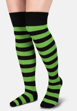 Normani WIDESTRIPE OVERKNEES - Overkneestrümpfe - schwarz/grün