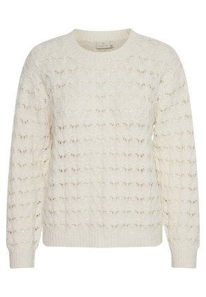 Kaffe ELENA - Strickpullover - chalk