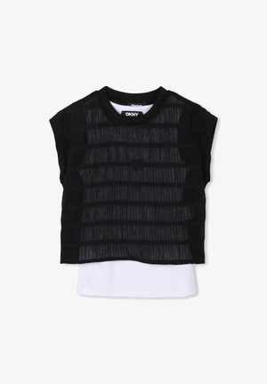 DKNY, DE CÉRÉMONIE 2 EN 1 - T-shirt basique - black