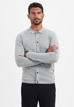 Strickjacke - grey melange
