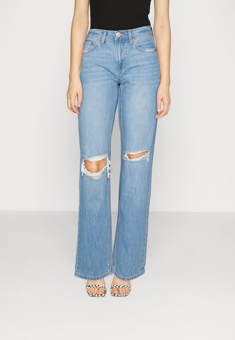 American Eagle LONG INSEAM Jeans Straight Leg effortlessly cool/blau Zalando.at