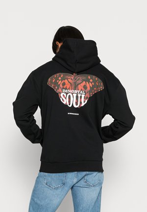 OVERSIZED FIT HOODY UNISEX - Hoodie - black
