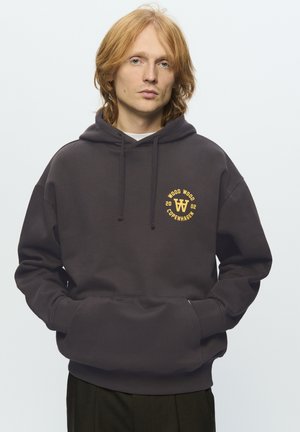 CASS AA SEAL PRINT - Mikina s kapucňou - licorice