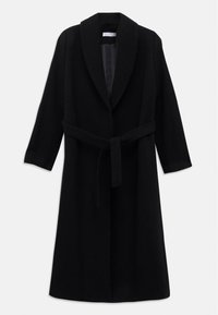 COAT WITH LAPEL - Classic coat - black
