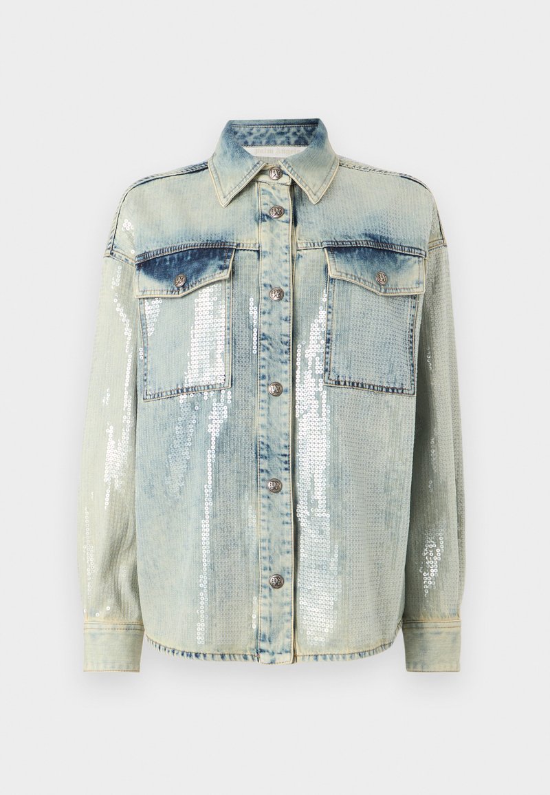 Palm Angels Overhemdblouse lichtblauw