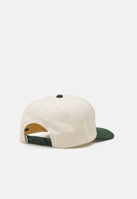 Obey Clothing SOUND 5 PANEL SNAPBACK UNISEX - Kapa - off-white/dark green