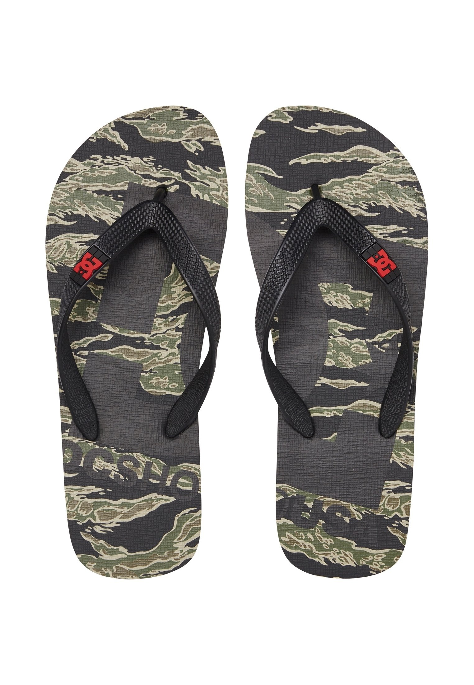 DC Shoes SPRAY GRAFFIK - Sandalias de dedo - black/green/black/multicolor -  Zalando.es