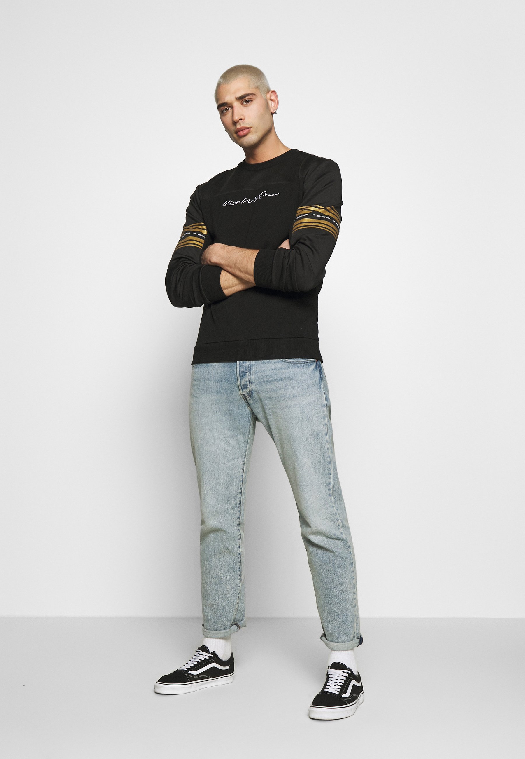 Kings Will Dream Sweatshirt blackgold Zalando.no Kings Will Dream Sweatshirt - black/gold