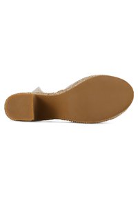 South Beach CREAM STRAW CHUNKY  - Sandali con tacco - cream