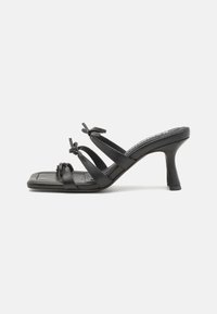 SABELLA - Ciabattine con tacco - black