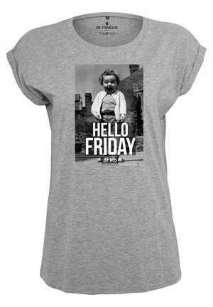 CLASSIC ROLL UP  HELLOFRI - Print T-shirt - grey