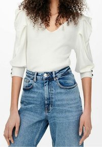 ONLY Stickad tröja - off-white