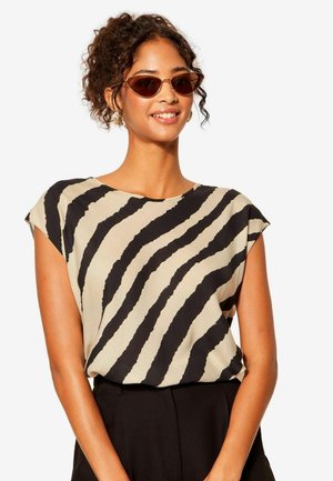 Friends Like These PRINTED SHORTS SLEEVE CREW NECK - REGULAR FIT - Triko s potiskem - black white