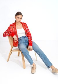 Ivko JACQUARD ANDALUSIA PATTERN - Vesta na kopčanje - red