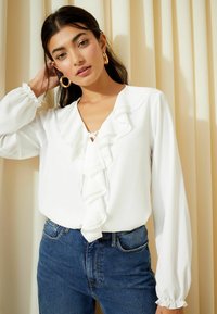 Friends Like These LONG SLEEVE - Blúzka - ivory white