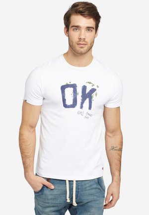 ELIJAH OK - T-shirt print - white