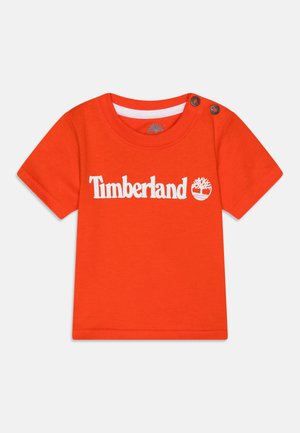 Timberland SHORT SLEEVES TEE - Camiseta estampada - chile red
