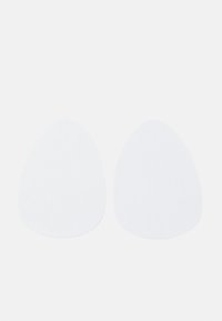 White, oval-shaped, flat textile pads with a smooth texture. Two pieces displayed against a plain white background.