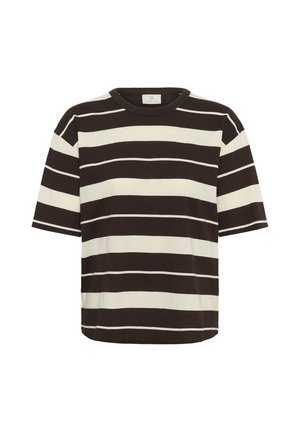 Kaffe, KAWINNY 1/2 - Tričko s potlačou - coffee bean turtledove stripe