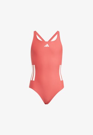 adidas Performance SWIMSUIT - Fato de banho - semi lucid red/white