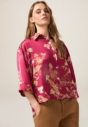 Overhemdblouse - fucsia