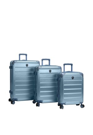 Heys ALUMIX 4 ROLLEN KOFFERSET 3-TEILIG MIT DEHNFALTE SET UNISEX - Juego de maletas - icy blue
