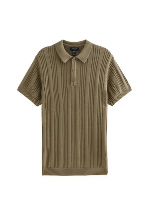 New Look, REGULAR STRIPED - Polo - olive