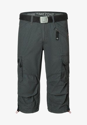 TIMEZONE, MIT GÜRTEL CAPRI DESIGN - Shorts - schwarz