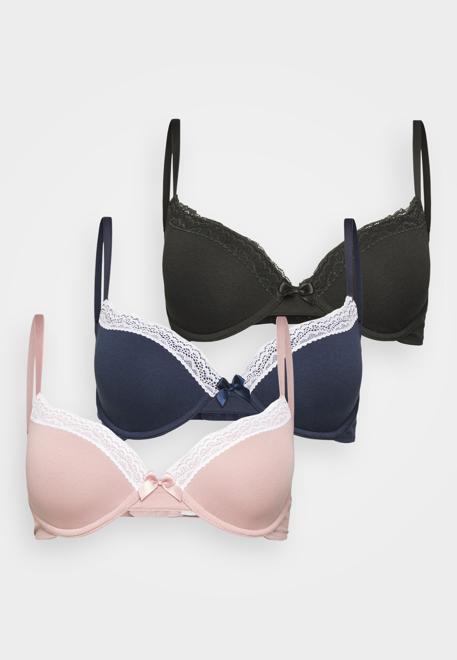 SourcingMap 4 Pezzi Estensori Per Reggiseno Con 3 File Di Ganci, Lunghezza Regolabile, Colori Blu E Rosa, Morbidi E Comodi