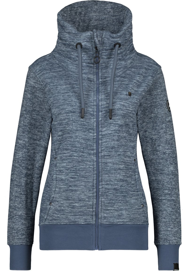 Bluză de molton cu fermoar