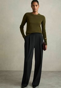 Reiss PETITE FIT - EDEN ELASTICATED WAIST WIDE - Housut - navy