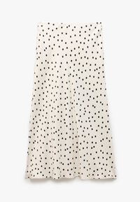 MIDI - Falda acampanada - beige