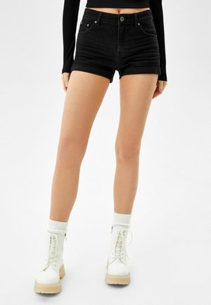 Jeansshort - black