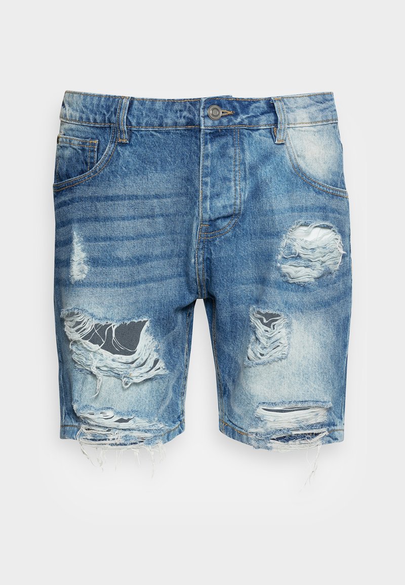 Brave Soul Jeansshort donkerblauw
