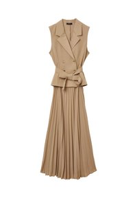 SMANICATO - Vestito lungo - beige chiaro