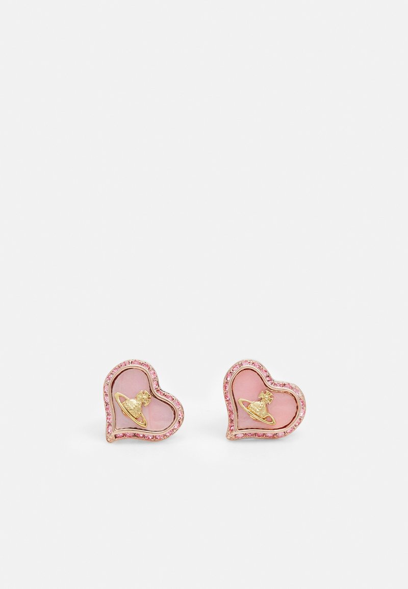 Vivienne Westwood - PETRA EARRINGS - Fülbevalók - pink gold-coloured, Nagyítás